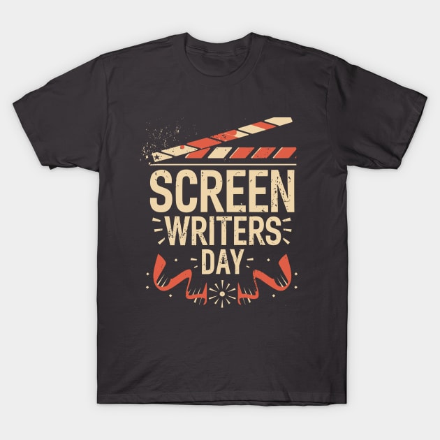 A Day for Screenwriters – January T-Shirt by irfankokabi